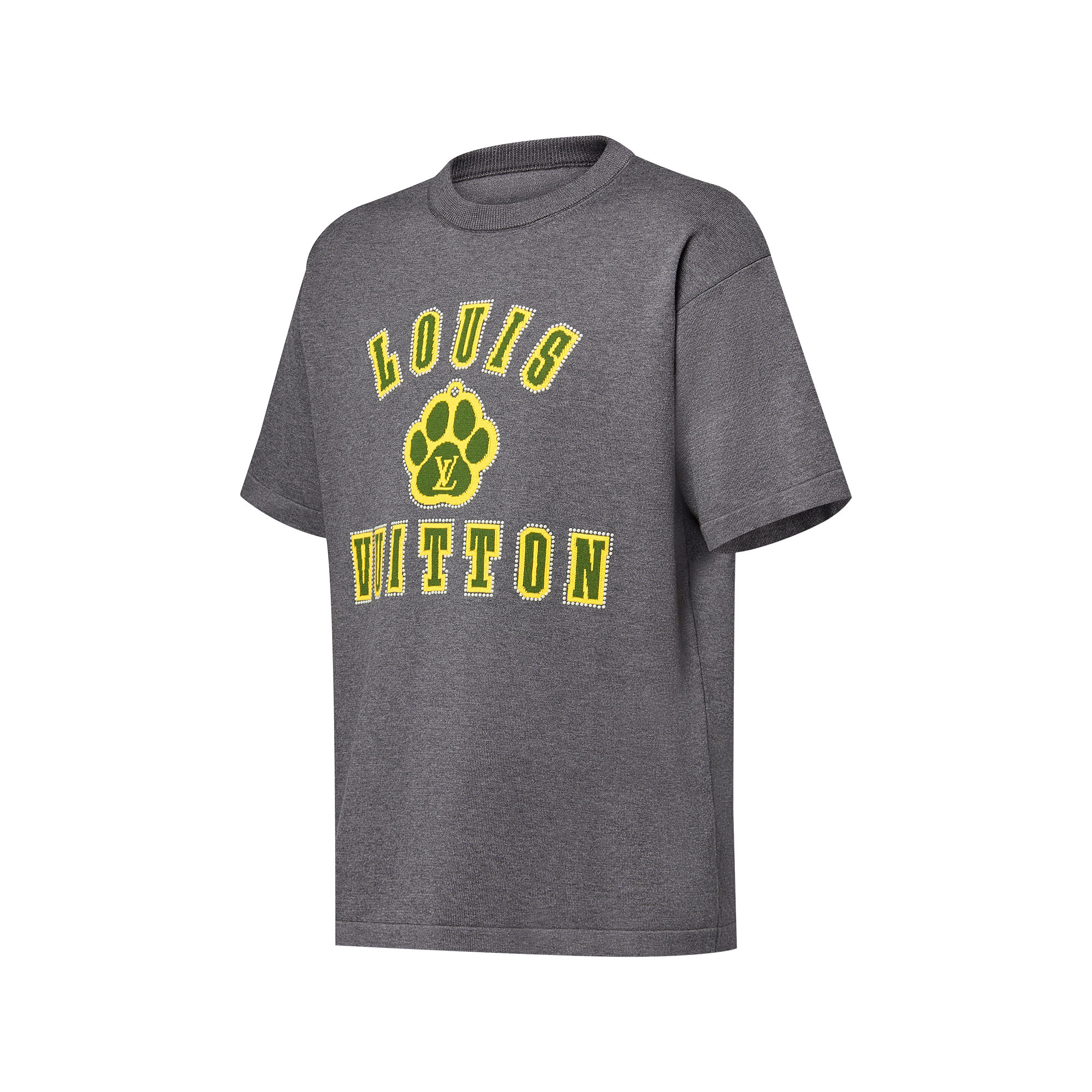 LOUIS VUITTON エンベリッシュドショートスリーブコットンクルーネック エンベリッシュドショートスリーブコットンクルーネック ｜ルイ